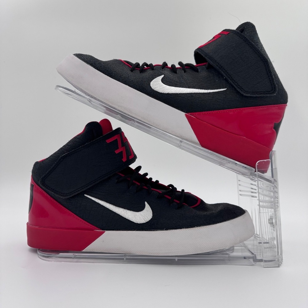 Nike KD Vulc GS Kevin Durant 6Y Black Red High Top Sneakers 685495-004